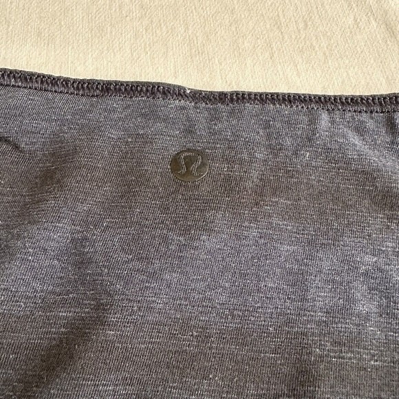 Lululemon Breezy Skirt Black Capilano Stripe Heathered Inkwell 8 Reversible - Picture 5 of 8